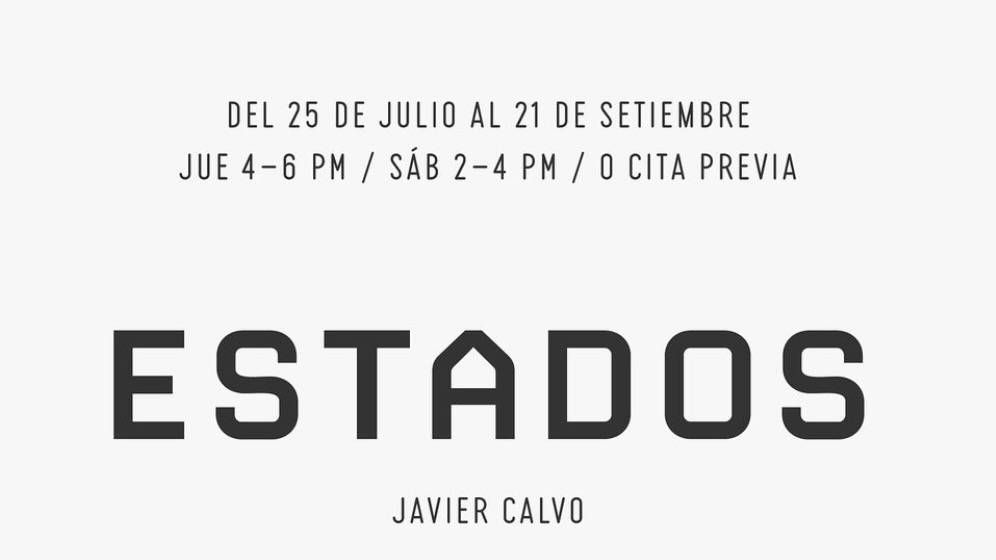 Estados exhibition invitation for deCERCA gallery, San José.